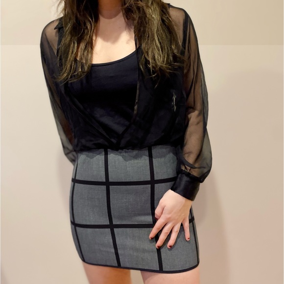 vintage bodysuit with sheer cover - Picture 2 of 6